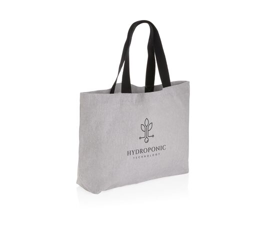 Grand sac tote en toile 240 g/m² recyclée non teintée Aware™ Gris - XD Collection P762.952
