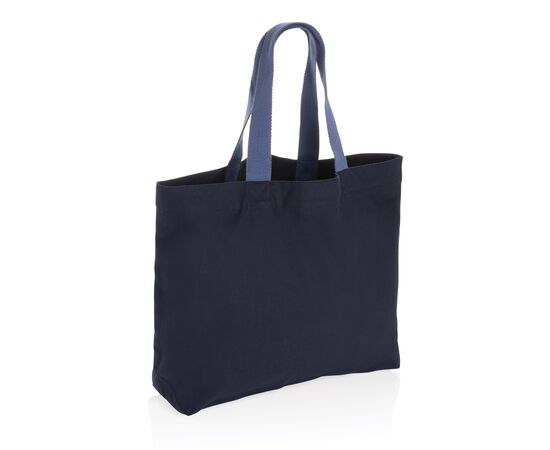 Grand sac tote en toile 240 g/m² recyclée non teintée Aware™ Bleu foncé - XD Collection P762.955