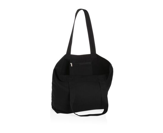 Impact Aware™ 240g/m² rcCanvas Shopper + Tasche, ungefärbt Schwarz - XD Collection P762.961