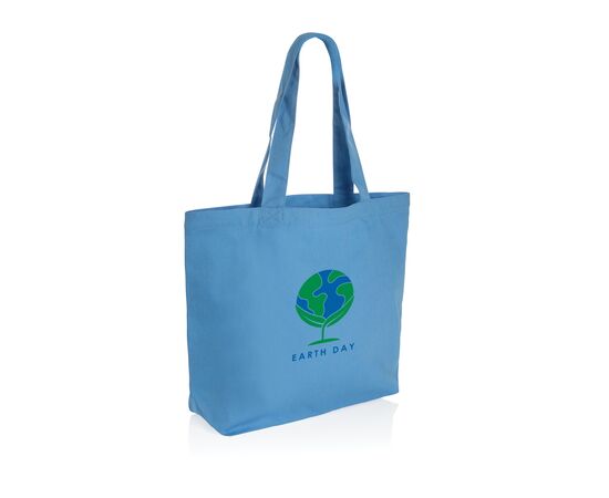 Sac shopping en toile recyclée 240g/m² Impact Aware™ Tranquil blue - XD Collection P762.975