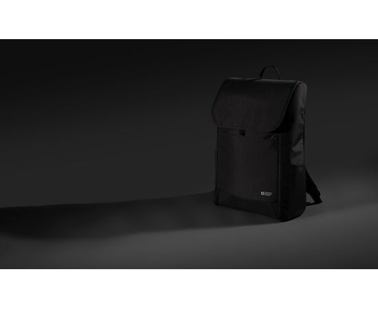 Swiss Peak Fern AWARE™ RPET all over zipper 15.6" backpack Black - Swiss Peak P763.041