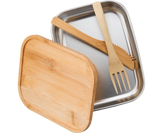 Stainless steel lunch box Esme Brown -  865050.011