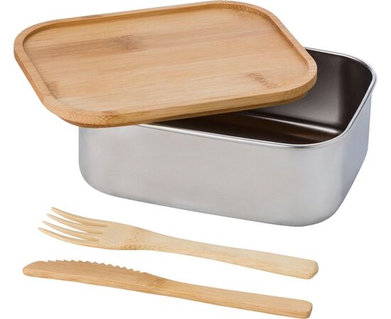Stainless steel lunch box Esme Brown -  865050.011