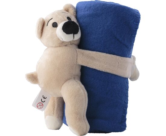 Plush toy bear with fleece blanket Owen Black -  840742.001
