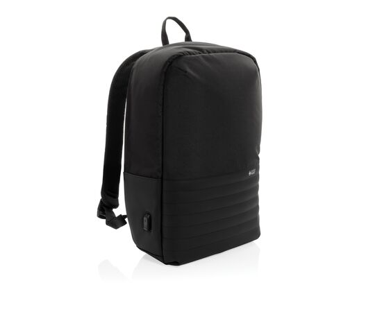 Swiss Peak AWARE™ RFID anti-theft 15.6'' laptop backpack Black - Swiss Peak P763.131