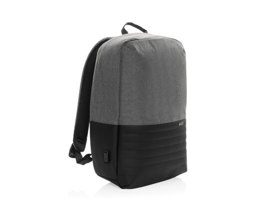 Swiss Peak AWARE™ RFID anti-theft 15.6'' laptop backpack Grey - Swiss Peak P763.132