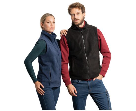 Gilet en polaire unisexe Bellagio Noir - Roly R10993O2