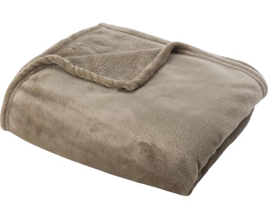 Flannel fleece (280 gr/m²) blanket Sean Grey -  965859.003