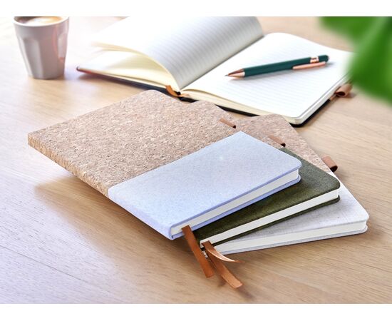 Cork and cotton notebook Trevor White -  967381.002