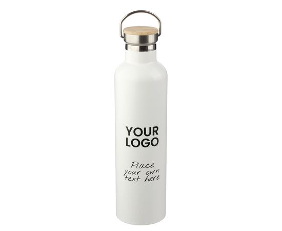 Stainless steel double walled bottle Damien Black -  966256.001