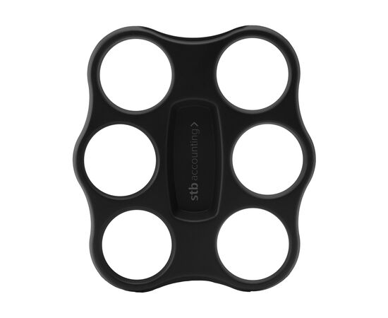 Circulcup Coffee Cup Tray 6-hole Ø 8 cm Schwarz - Circulware 254998