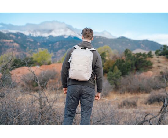 Armond AWARE™ RPET 15.6" deluxe laptoprugzak Beige - XD Xclusive P763.282 Armond AWARE™ RPET 15.6" deluxe laptoprugzak Beige - XD Xclusive P763.282