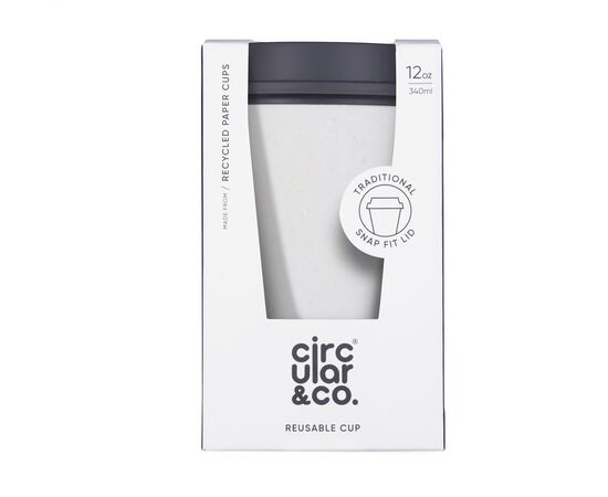 Circular&Co Recycled Now Cup 340 ml Kaffeebecher Storm grey - Circular and co W50990