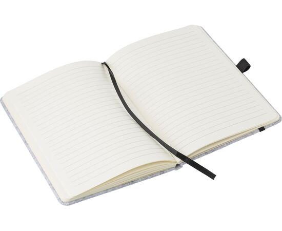 rPET felt notebook Harper Dark grey -  970941.491