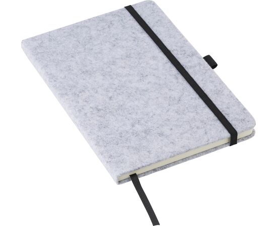 rPET felt notebook Harper Dark grey -  970941.491