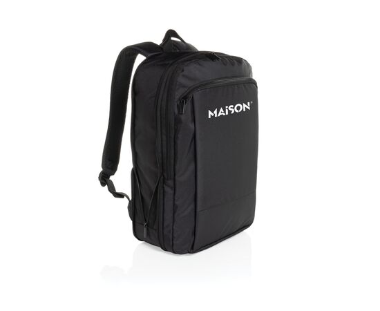 Flexpack Aware™ RPET Expandable Slim 15.6" Laptop Backpack Black - XD Collection P763.4901