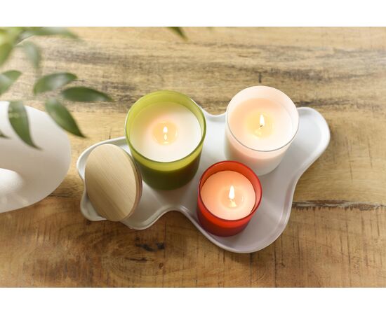 Bougie dans un contenant en verre Josiah Blanc -  971839.002