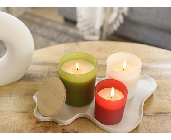 Bougie dans un contenant en verre Josiah Blanc -  971839.002