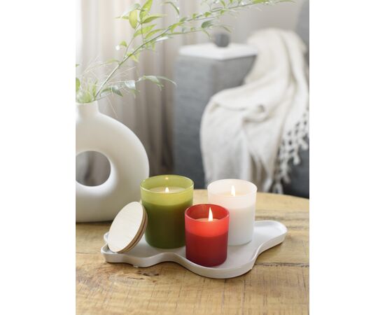 Bougie dans un contenant en verre Josiah Blanc -  971839.002