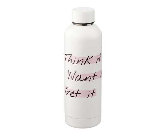 Recycled stainless steel bottle (500 ml) Isaiah White -  971864.002