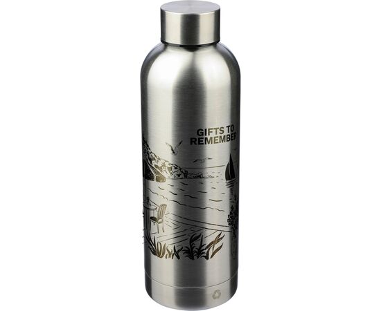 Recycled stainless steel bottle (500 ml) Isaiah White -  971864.002