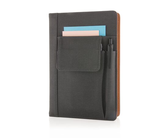 Notebook with phone pocket Black - XD Collection P773.071