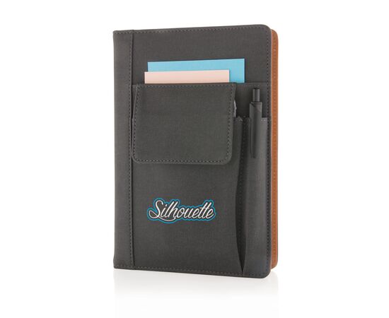 Notebook with phone pocket Black - XD Collection P773.071