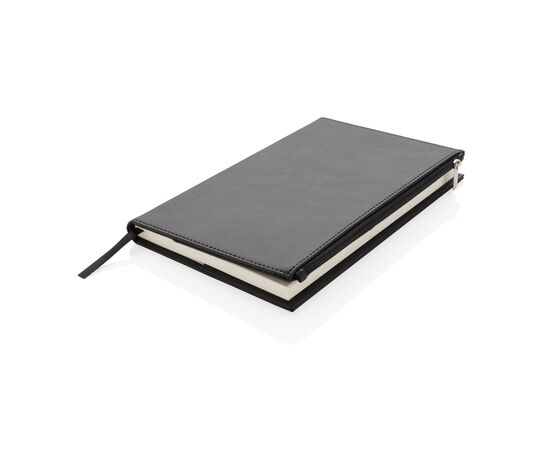 Swiss Peak A5 Notizbuch mit Zipper-Tasche Schwarz - Swiss Peak P774.141