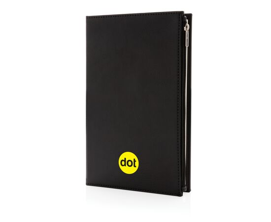 Swiss Peak A5 Notizbuch mit Zipper-Tasche Schwarz - Swiss Peak P774.141