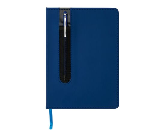 Standard hardcover PU A5 notebook with stylus pen Dark blue - XD Collection P773.315