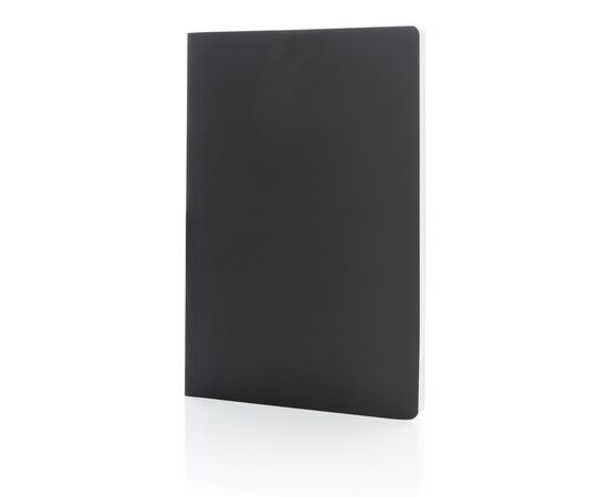 Impact Softcover A5 Notizbuch mit Steinpapier Schwarz - XD Collection P774.211