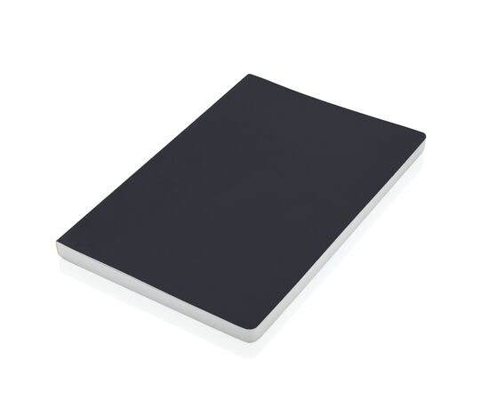 Impact Softcover A5 Notizbuch mit Steinpapier Schwarz - XD Collection P774.211