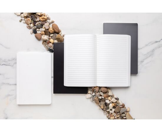 Impact Softcover A5 Notizbuch mit Steinpapier Schwarz - XD Collection P774.211