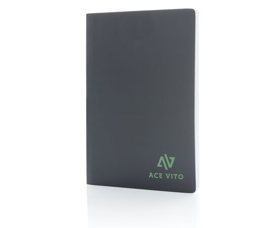 Impact softcover stone paper notebook A5 Anthracite - XD Collection P774.212