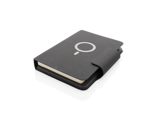 Carnet de notes A5 avec chargeur magnétique 10 W Artic Noir - XD Xclusive P774.312