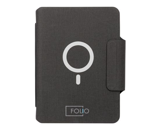 Carnet de notes A5 avec chargeur magnétique 10 W Artic Noir - XD Xclusive P774.312
