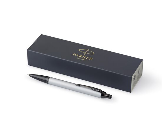 Stylo bille Parker IM Vibrant Rings Noir, Bleu -  1006049.081.Blauwschrijvend