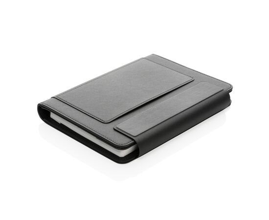 Swiss Peak Heritage RCS rPU A5 stone paper portfolio Black - Swiss Peak P774.421