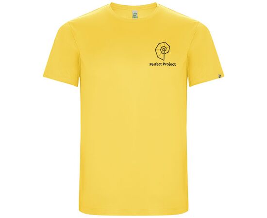 Imola short sleeve men's sports t-shirt Yellow - Roly R04271B3