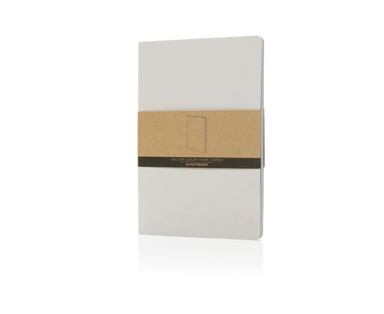 Cahier A5 en papier kraft Salton Blanc - XD Collection P774.483 Cahier A5 en papier kraft Salton Blanc - XD Collection P774.483