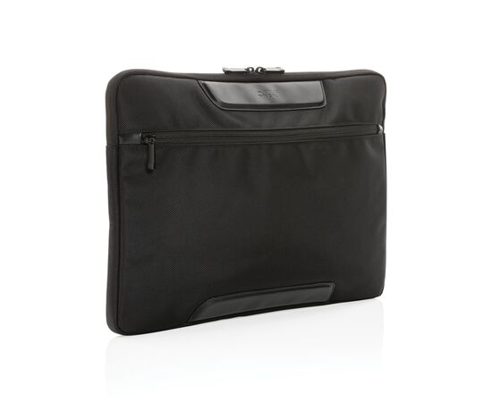 Swiss Peak AWARE™ RPET Voyager 15.6" laptop sleeve Black - Swiss Peak P788.091