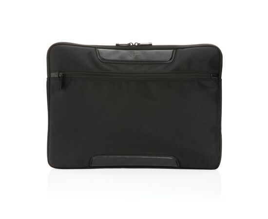 Swiss Peak AWARE™ RPET Voyager 15.6" laptop sleeve Black - Swiss Peak P788.091