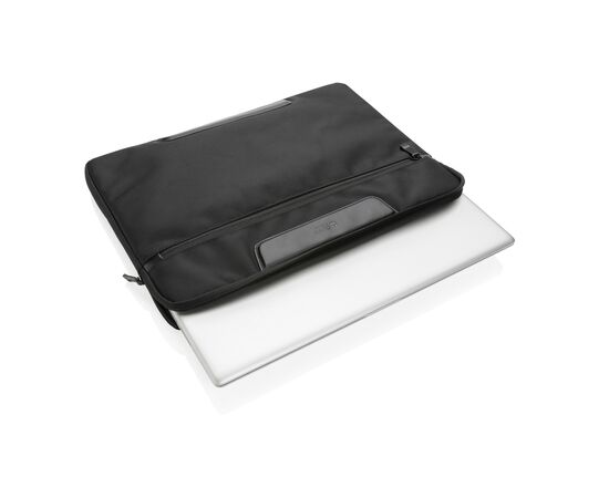 Swiss Peak AWARE™ RPET Voyager 15.6" laptop sleeve Black - Swiss Peak P788.091