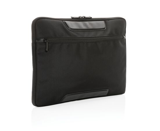 Swiss Peak AWARE™ RPET Voyager 15.6" laptop sleeve Black - Swiss Peak P788.091