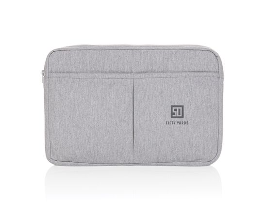 Laluka AWARE™ recycled cotton 15.6 inch laptop sleeve Grey - XD Collection P788.142
