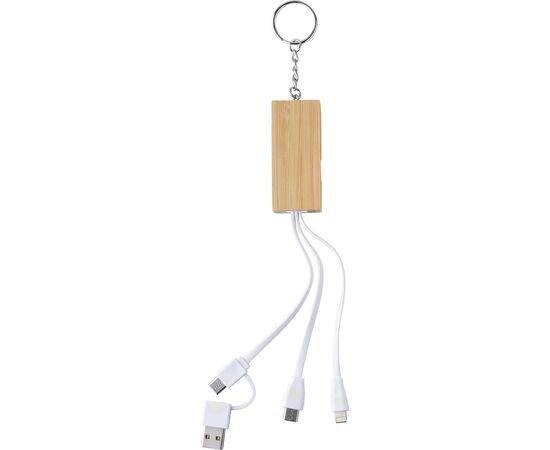 Bamboo keychain Sutton Brown -  1015141.011
