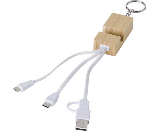 Bamboo keychain Sutton Brown -  1015141.011