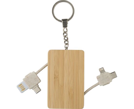 Bamboo keychain Bianca Brown -  1015142.011