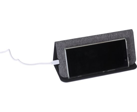 rPET wireless fast charger mousemat Selene Grey -  1015147.003