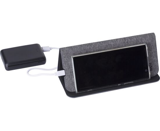rPET wireless fast charger mousemat Selene Grey -  1015147.003
